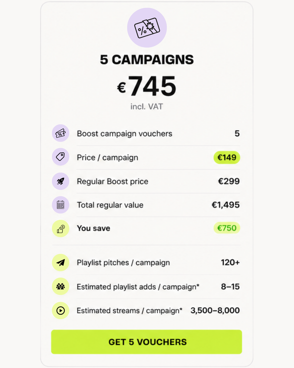 5 Campaigns pack