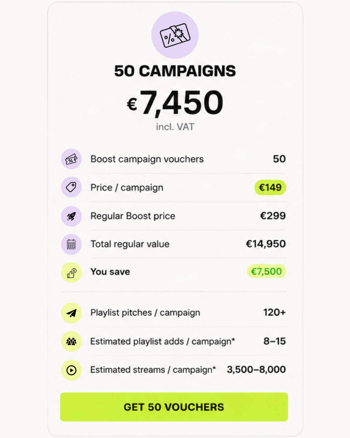 50 Campaigns pack